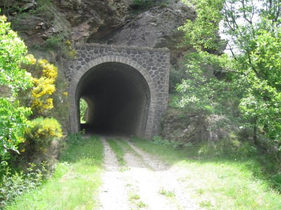 Tunnel dans les gorges de la Mimente